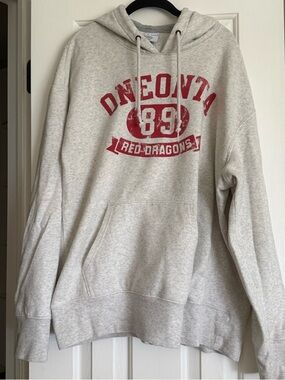 Champion SUNY Oneonta New York Sweatshirt Hoodie Size XL College Merchandise